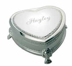 Personalized Heart Shape Keepsake Box